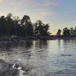 view toward the campsite (sweden)